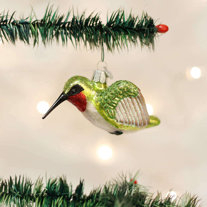 Old World Christmas Hummingbird Blown Glass Ornament