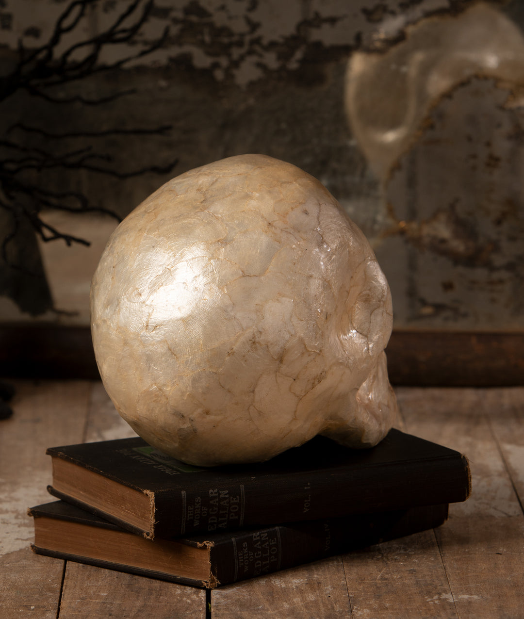 Capiz Skull by Bethany Lowe Designs, image 3