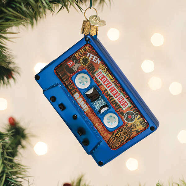 Old World Christmas I Love the 90s Blown Glass Ornament