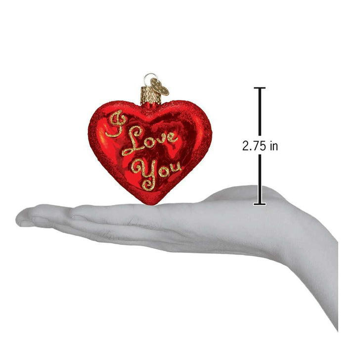 I Love You Heart Ornament