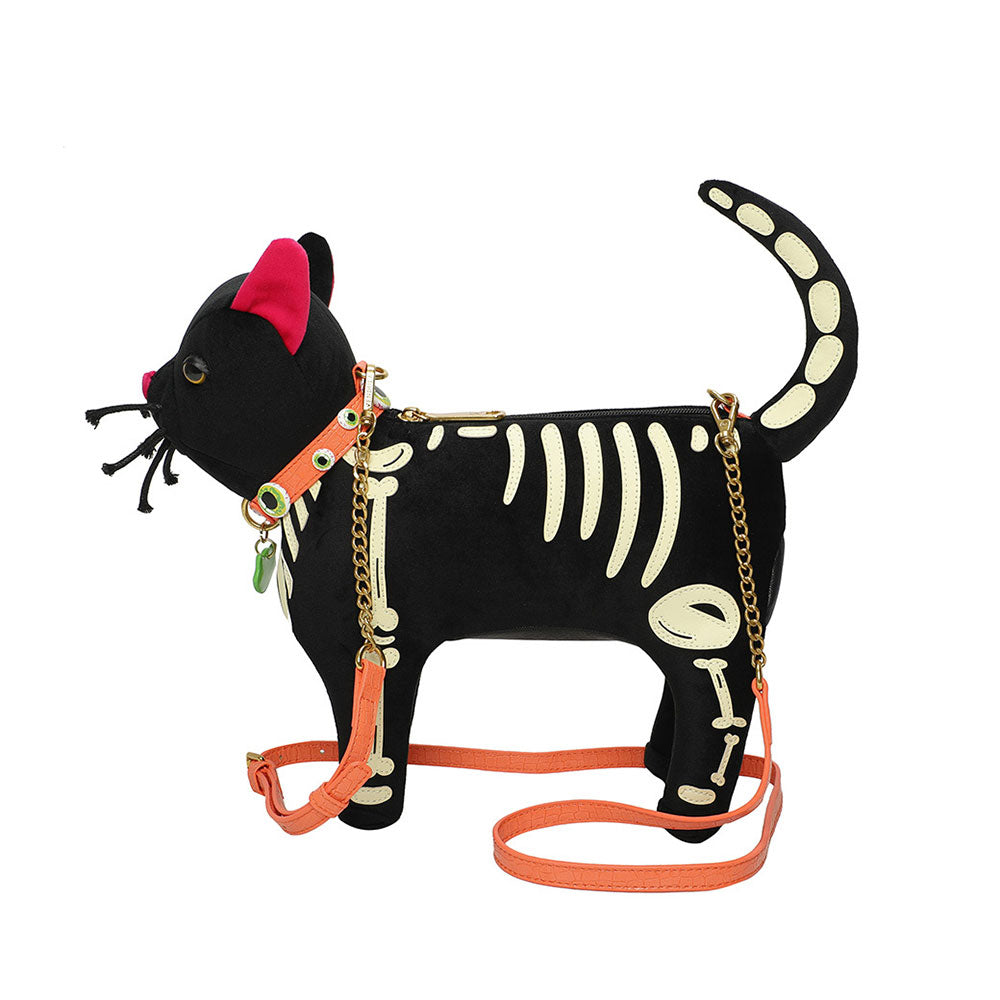 I-Scream Parlour Skeleton Vinnie the Cat Bag by Vendula London image