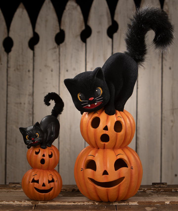 Pumpkin Stack Black Cat by Bethany Lowe Designs, image 3