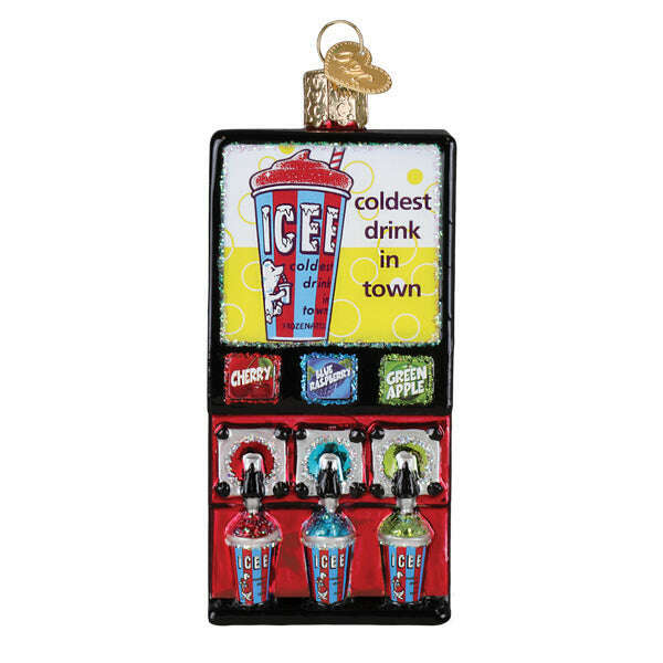 Old World Christmas Icee Machine Blown Glass Ornament