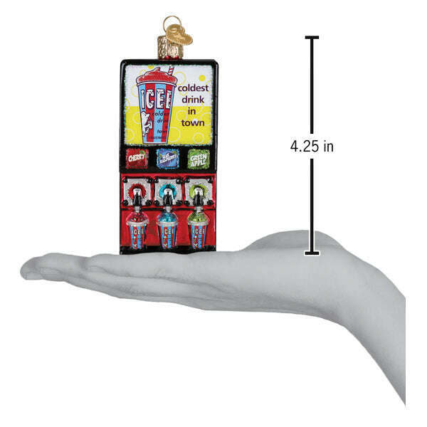 Old World Christmas Icee Machine Blown Glass Ornament