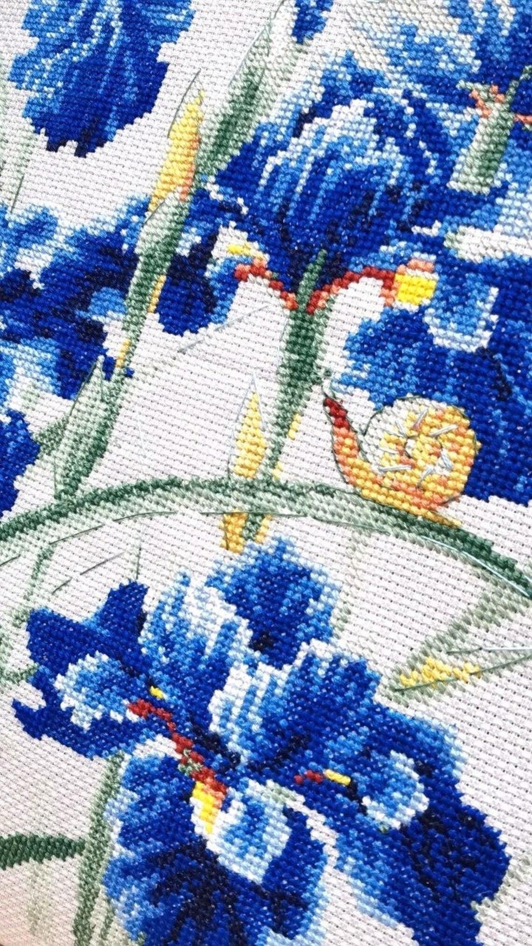 Blue Irises R2102 Counted Cross Stitch Kit