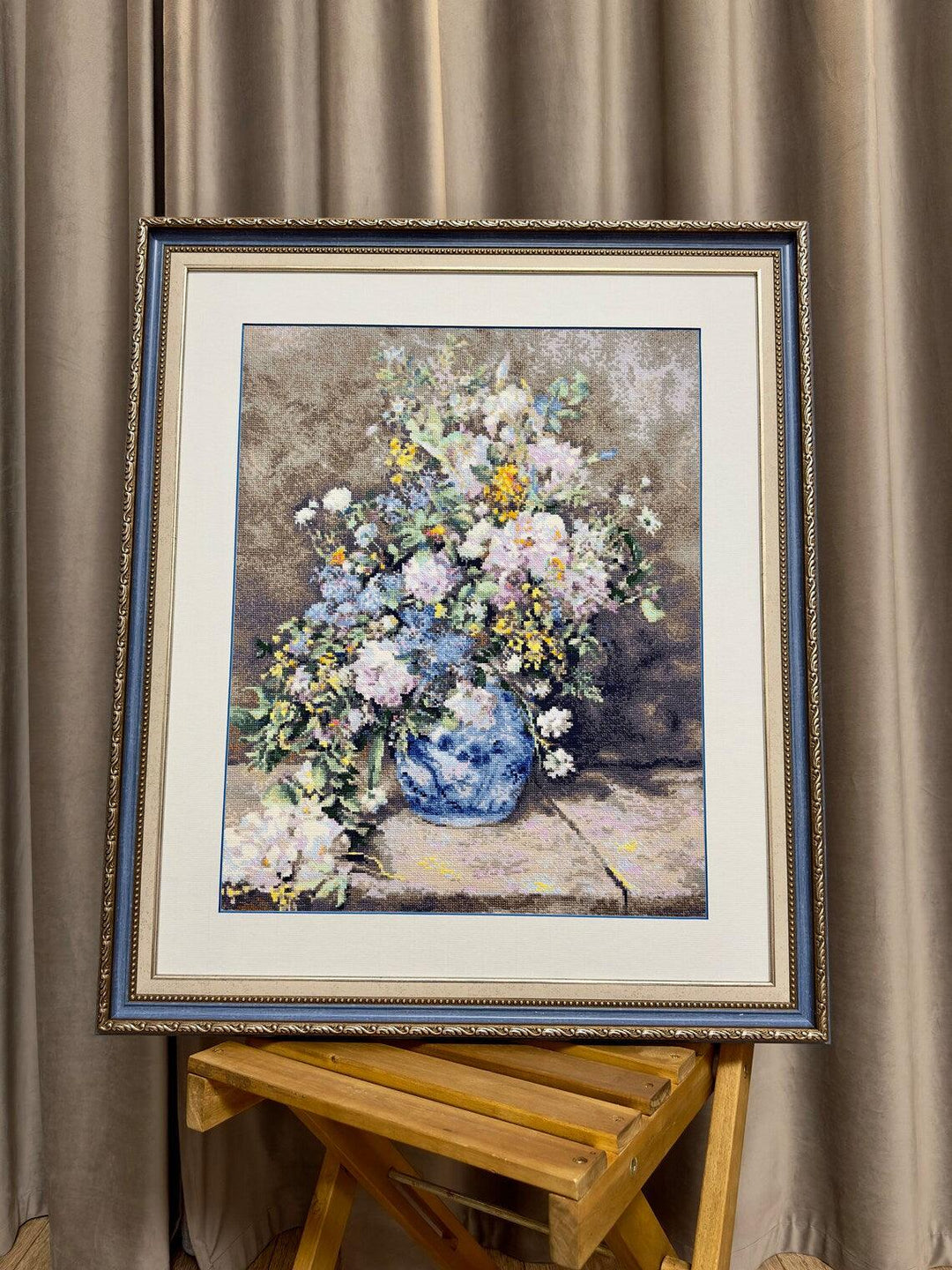Spring Bouquet after P. A. Renoir's Painting R2137 Counted Cross Stitch Kit