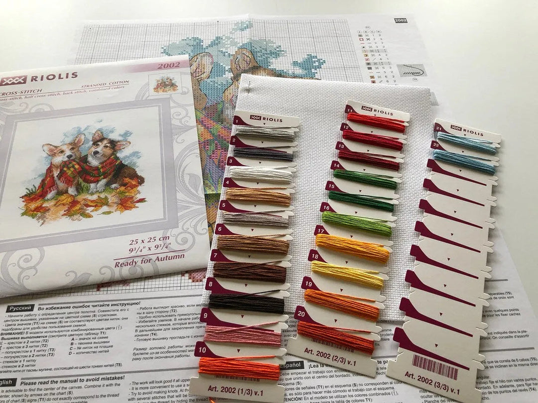 Sunflowers after V. Van Gogh's Painting R2032 Counted Cross Stitch Kit