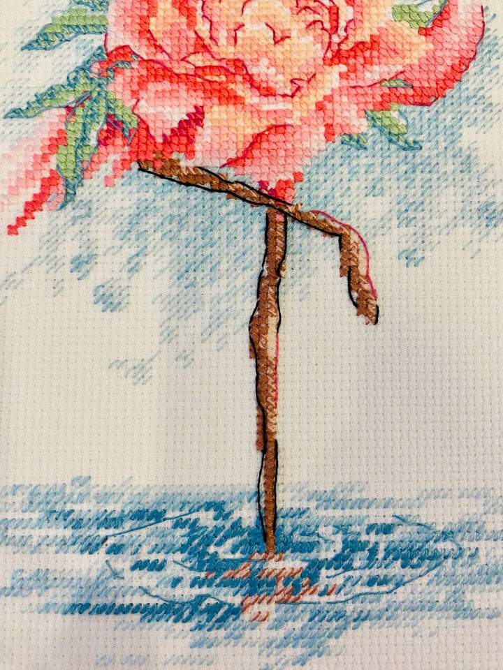 Blooming Flamingo R2117 Counted Cross Stitch Kit