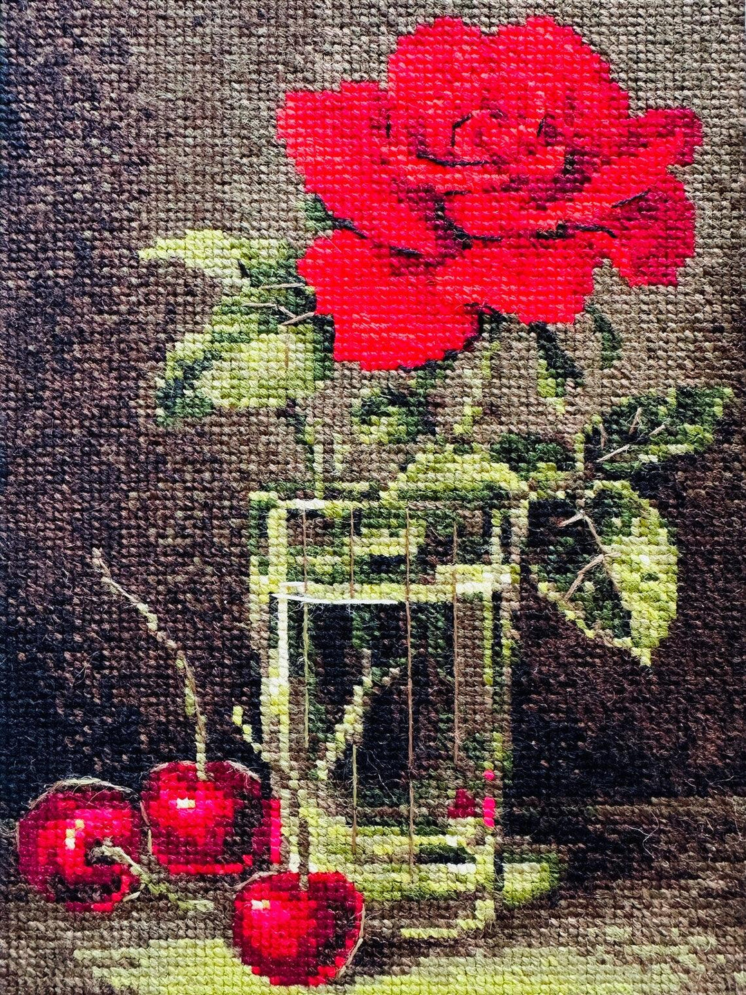 Rose and Sweet Cherry R2123 Counted Cross Stitch Kit