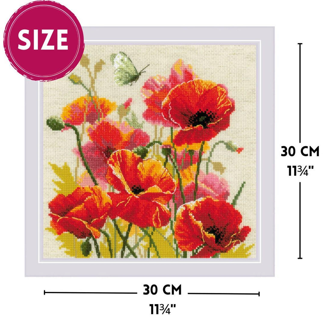 Color of Flame R2214 Counted Cross Stitch Kit