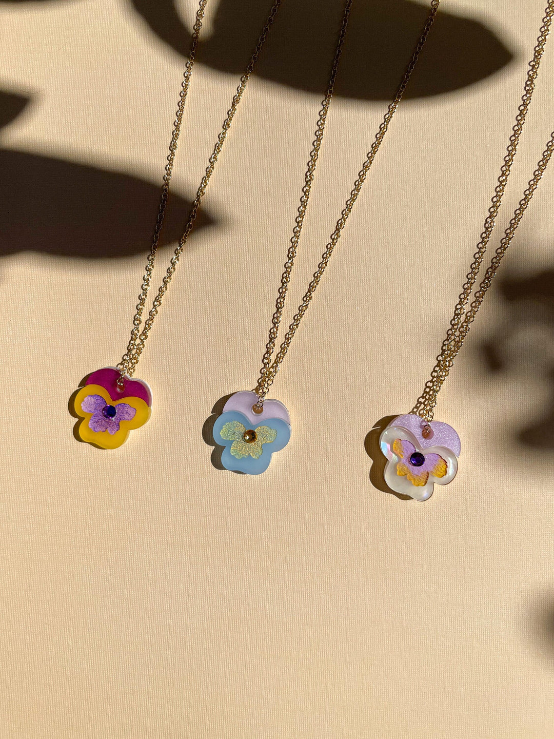 Mini Pansy Necklace
