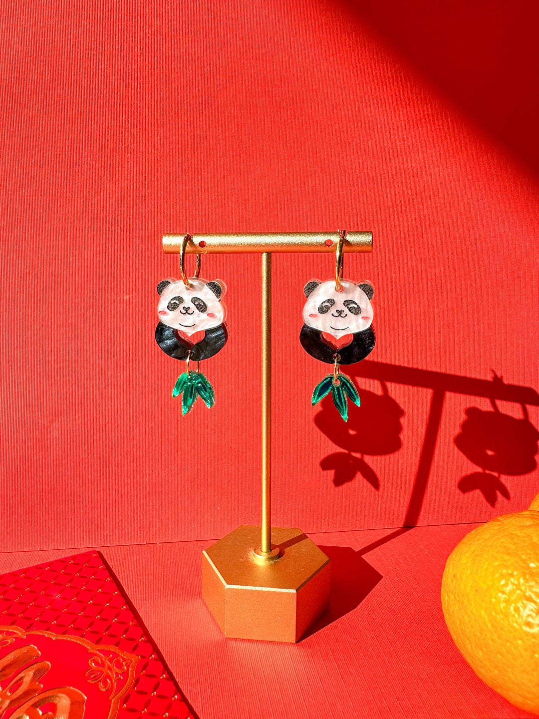 Panda Earrings