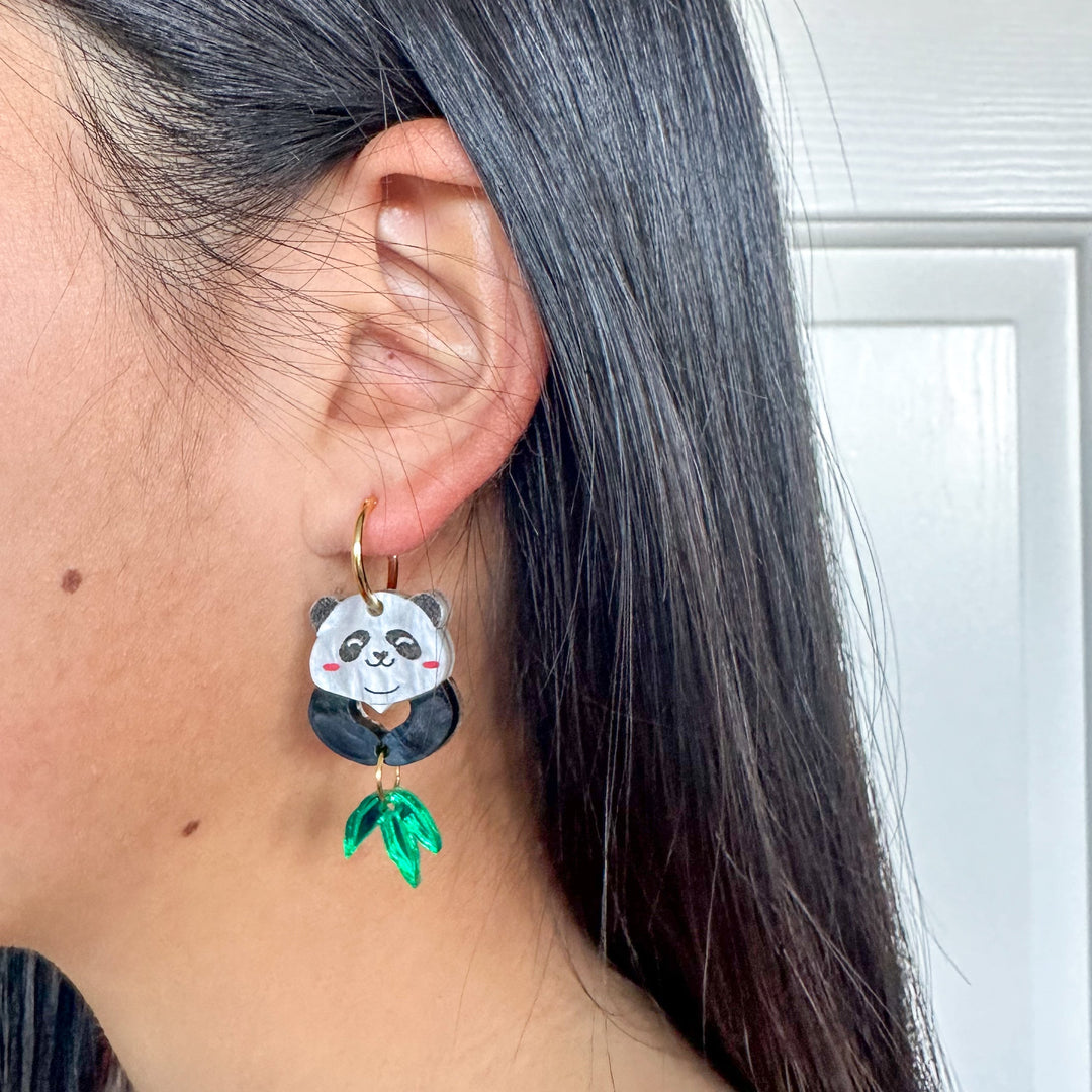 Panda Earrings