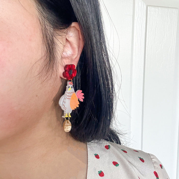 Nugget the Chicken Earrings