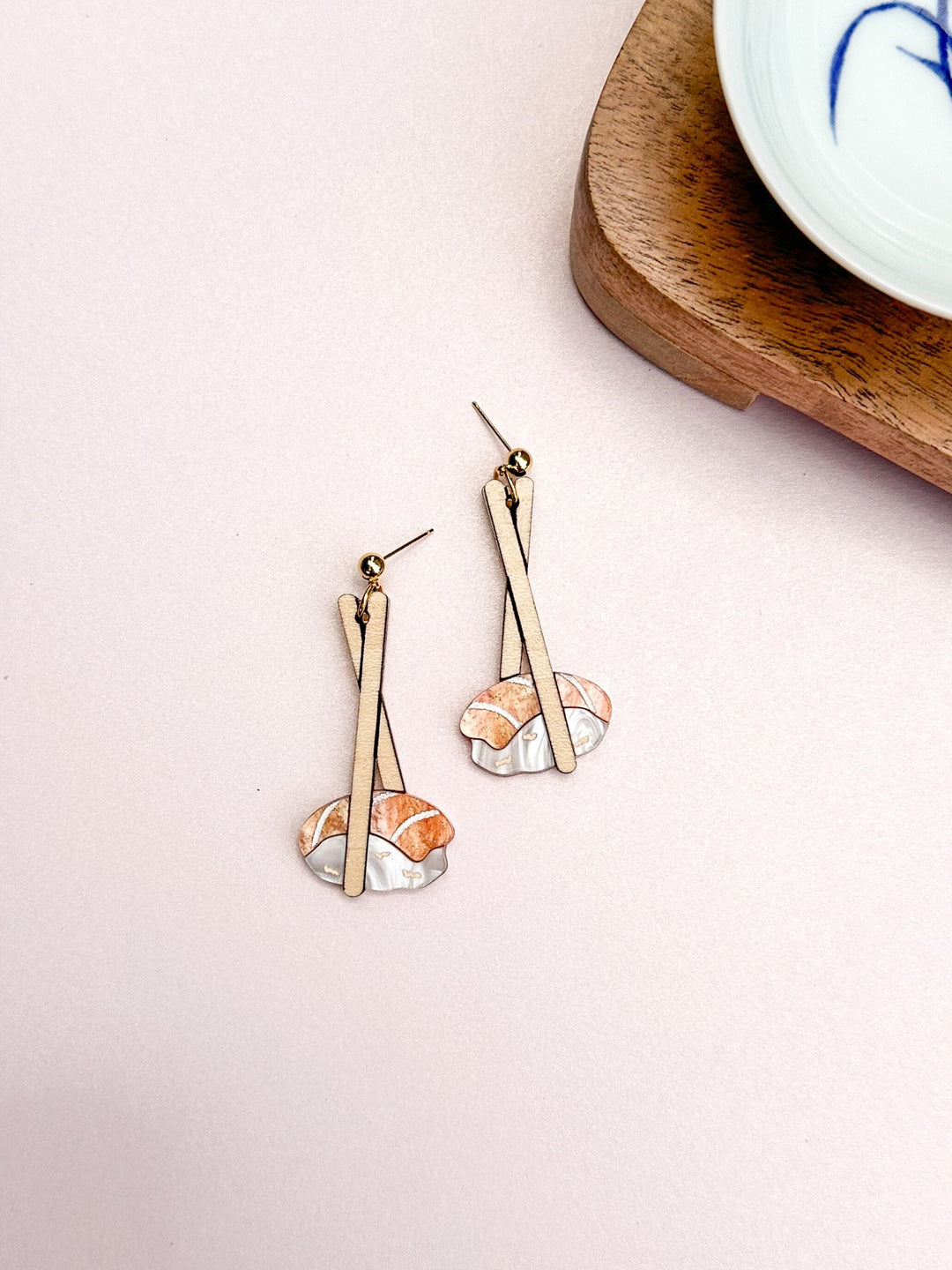 Salmon Sushi Earrings