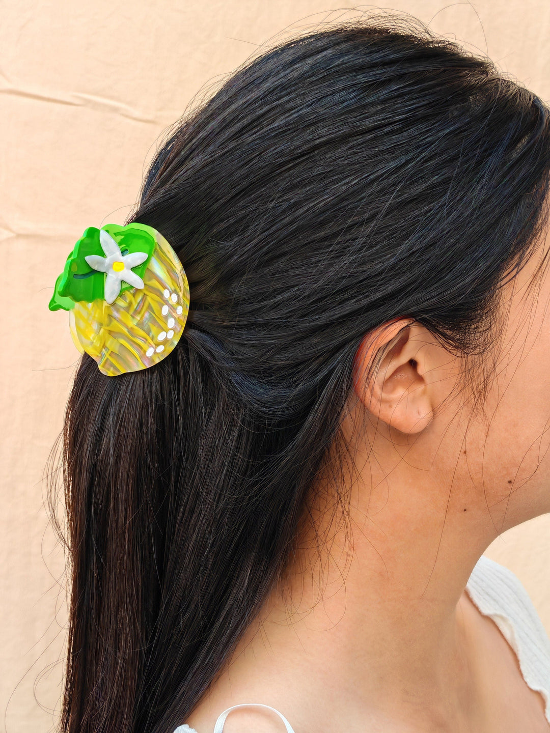 Lemon Hair Claw Clip