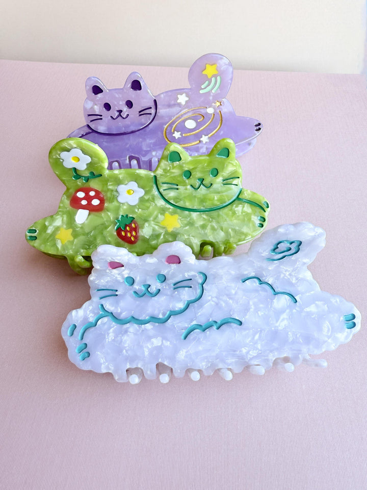 Cloud Cat Hair Claw Clip
