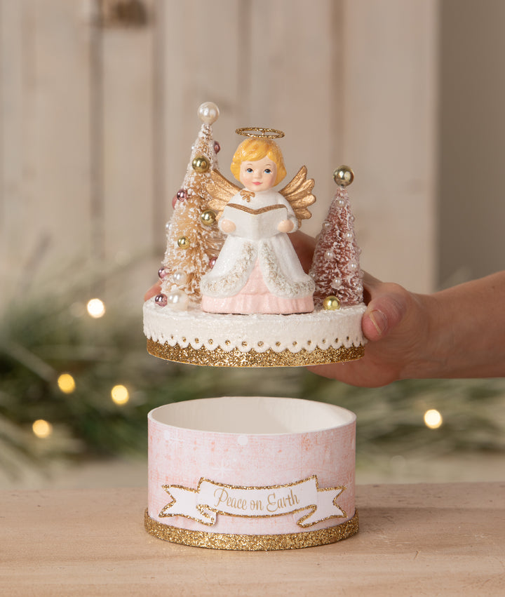 Angel with Trees on Box by Bethany Lowe Designs, image 3