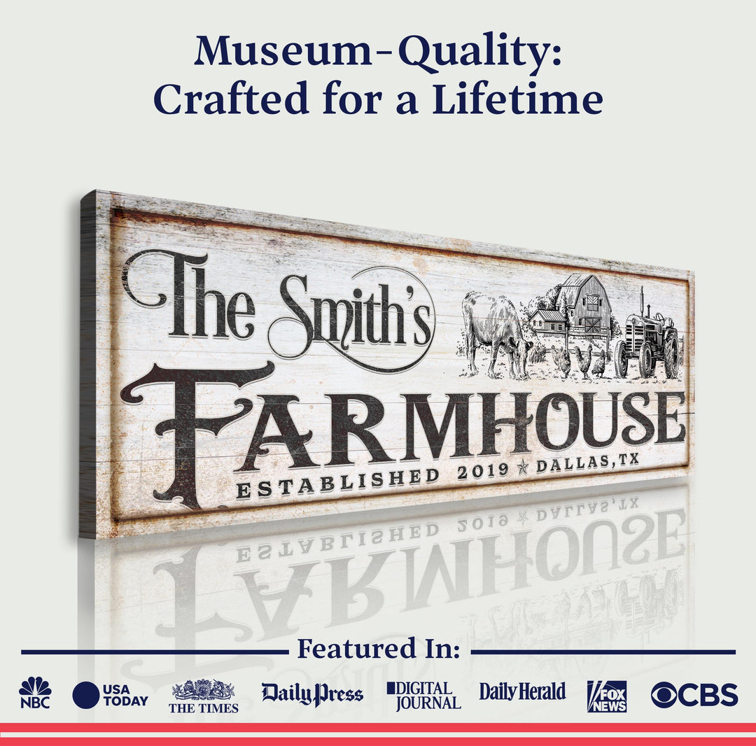 Vintage Rust Farmhouse Sign II