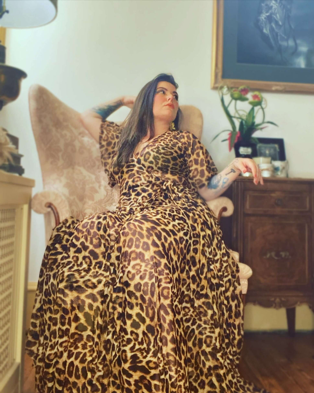 Lydia dress in Leopard Mesh Quirks! Lydia dress in Leopard Mesh Quirks!