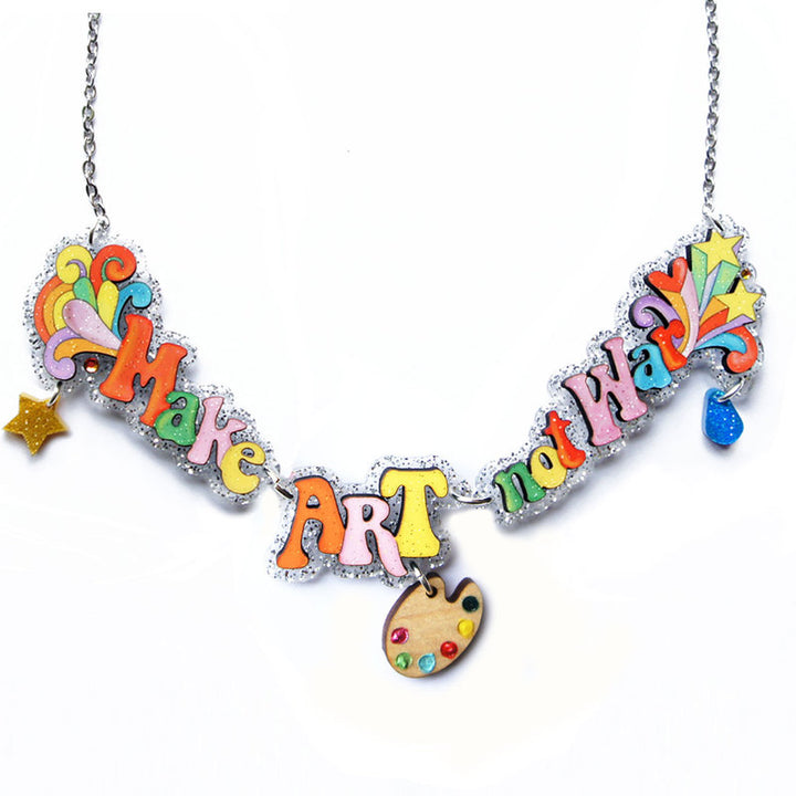 Make Love Not War Necklace