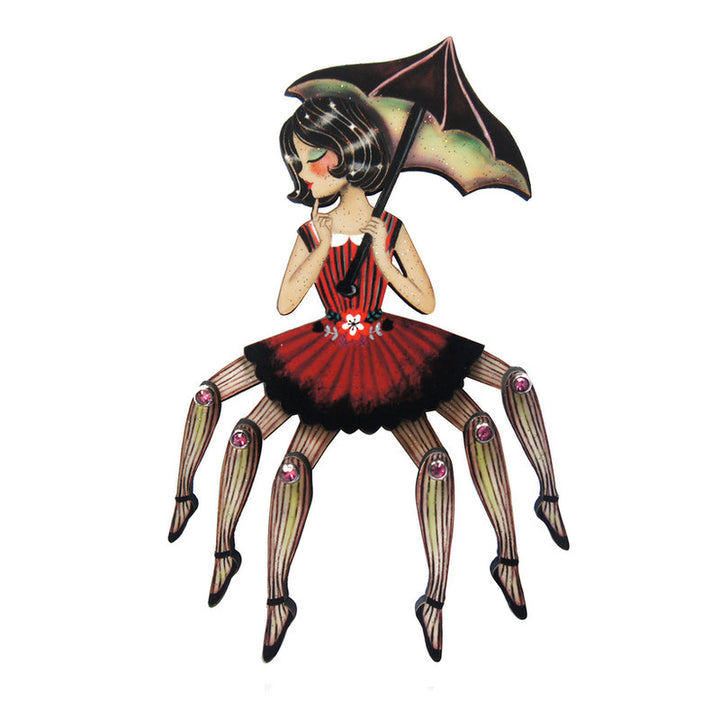 Spider Woman Halloween Brooch