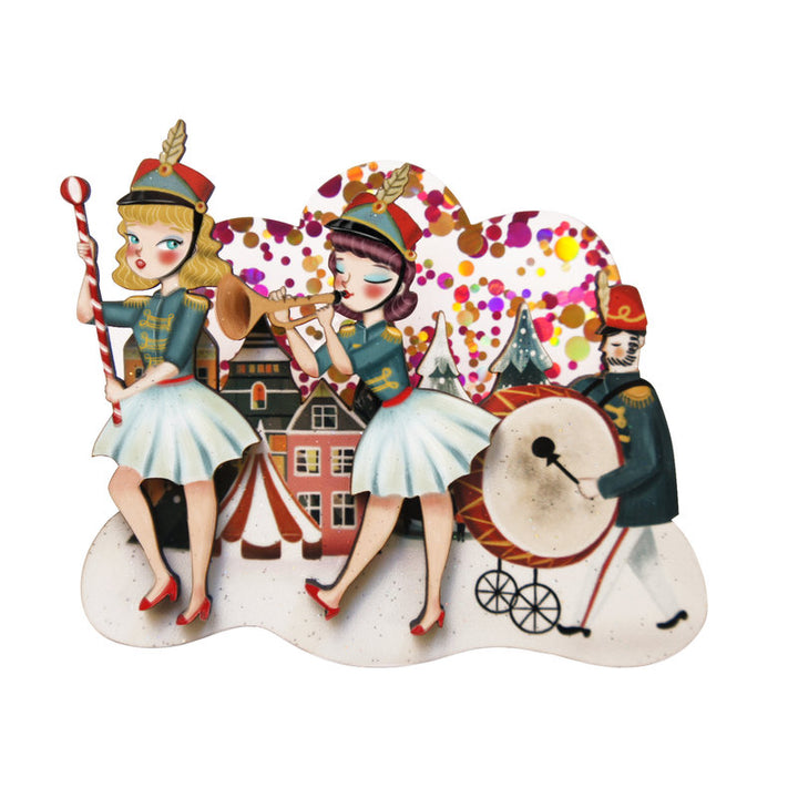 Musical Parade Brooch by Laliblue