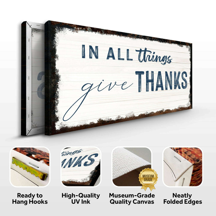 In All Things Give Thanks Sign II