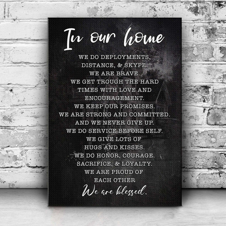 In Our Home We Are Blessed Sign II