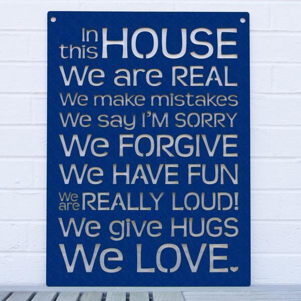 In This House - House Rules wall art by Spunkyfluff - Quirks!
