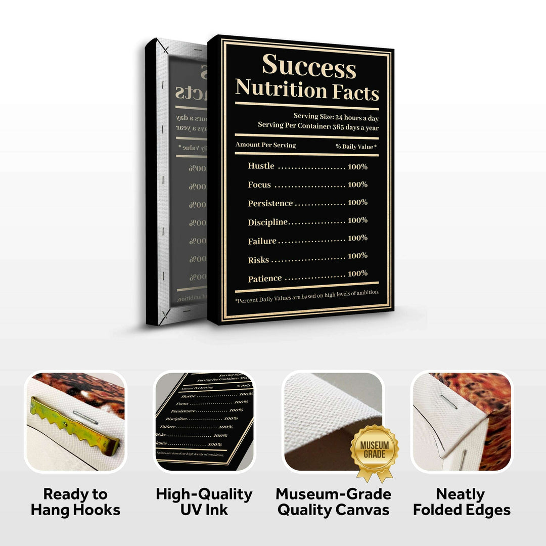 Ingredients For Success Motivational Wall Sign