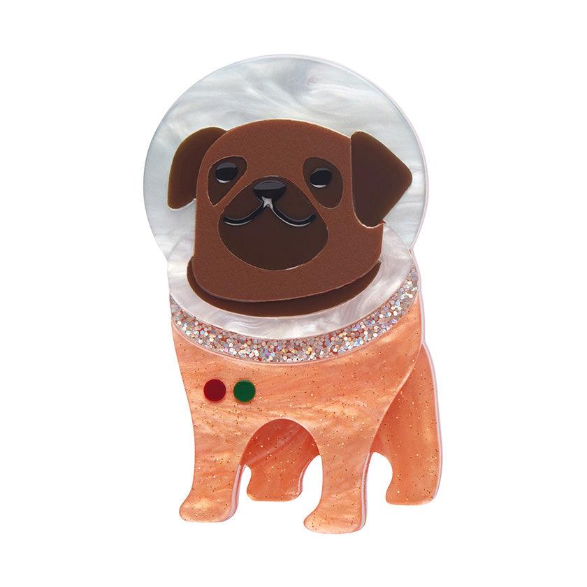 Interplanetary Pug Brooch by Erstwilder - Quirks!