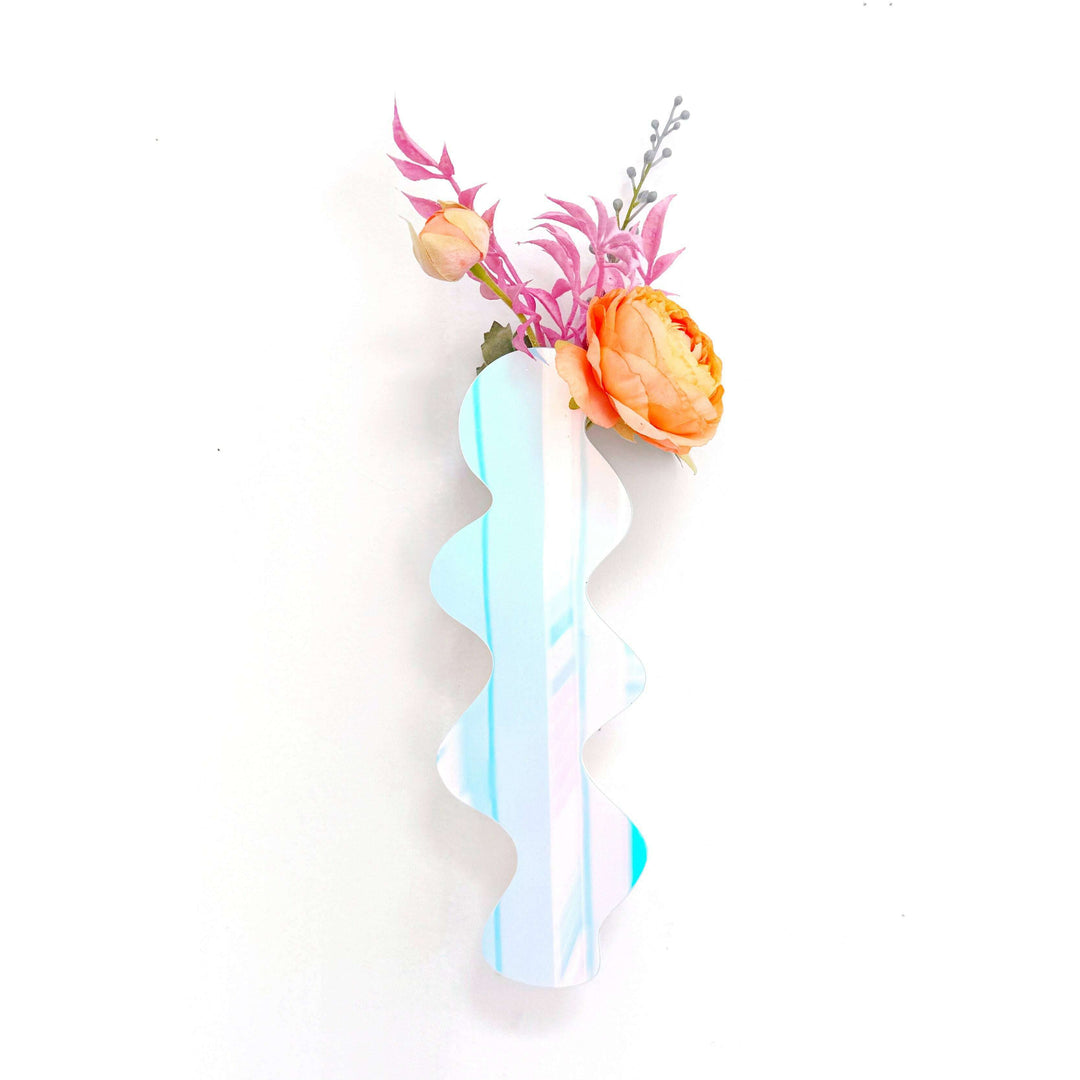 Iridescent squiggle propagation planter and bud vase