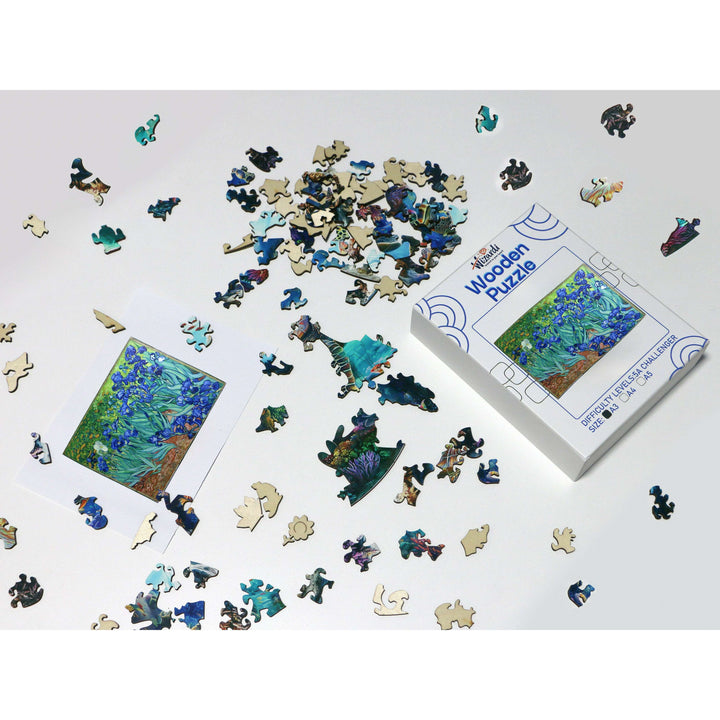 Irisai after Vincent Van Gogh - Jigsaw Wooden Puzzle by Wizardi F07N9-12
