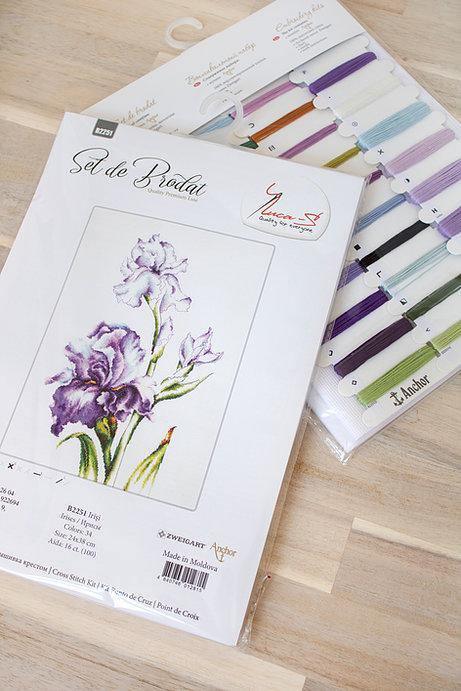 Irises B2251L Counted Cross-Stitch Kit
