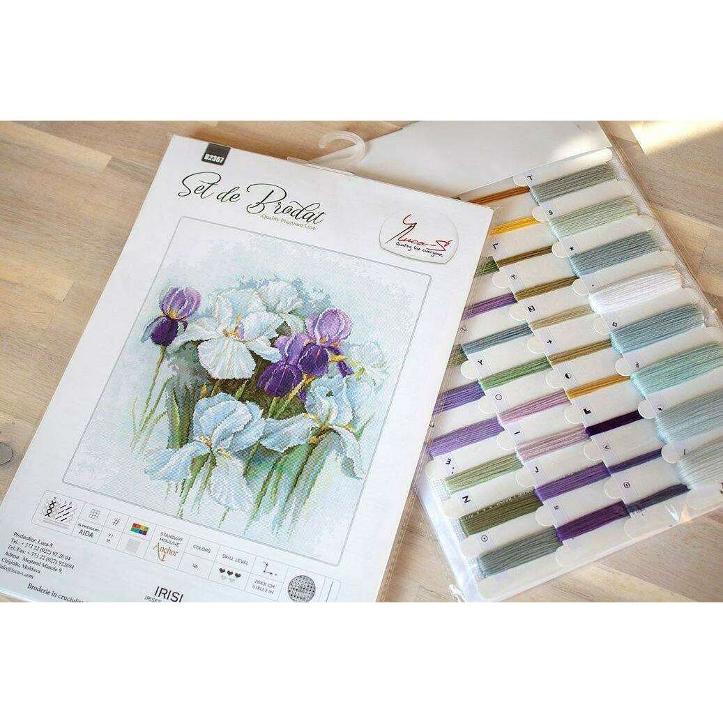 Irises B2367L Counted Cross-Stitch Kit