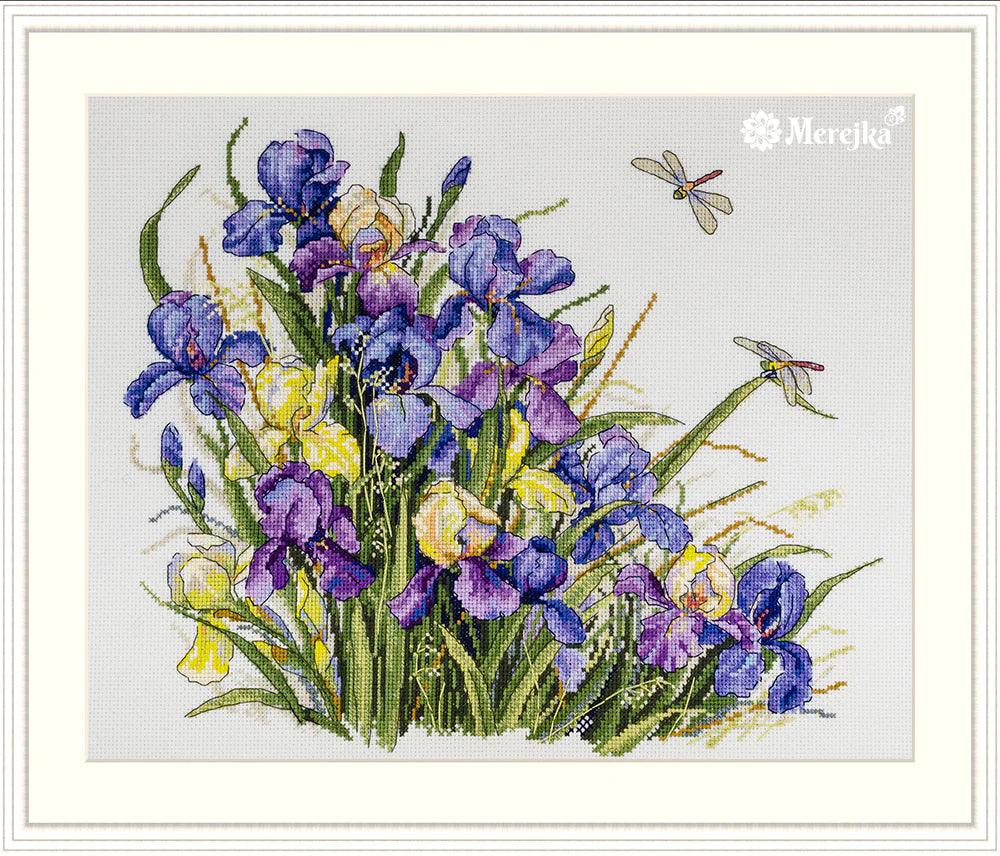 Irises K-122A Counted Cross-Stitch Kit