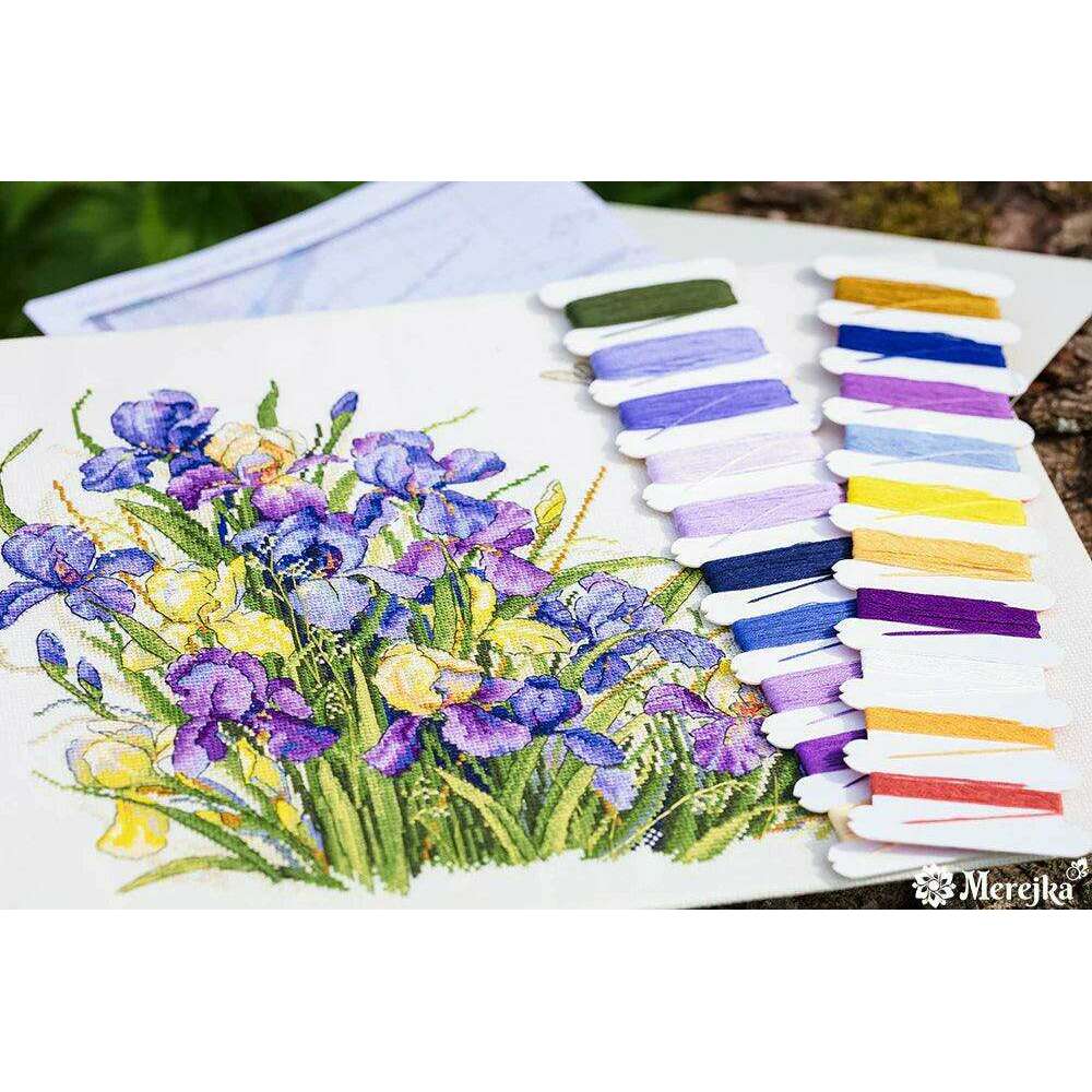 Irises K-122A Counted Cross-Stitch Kit