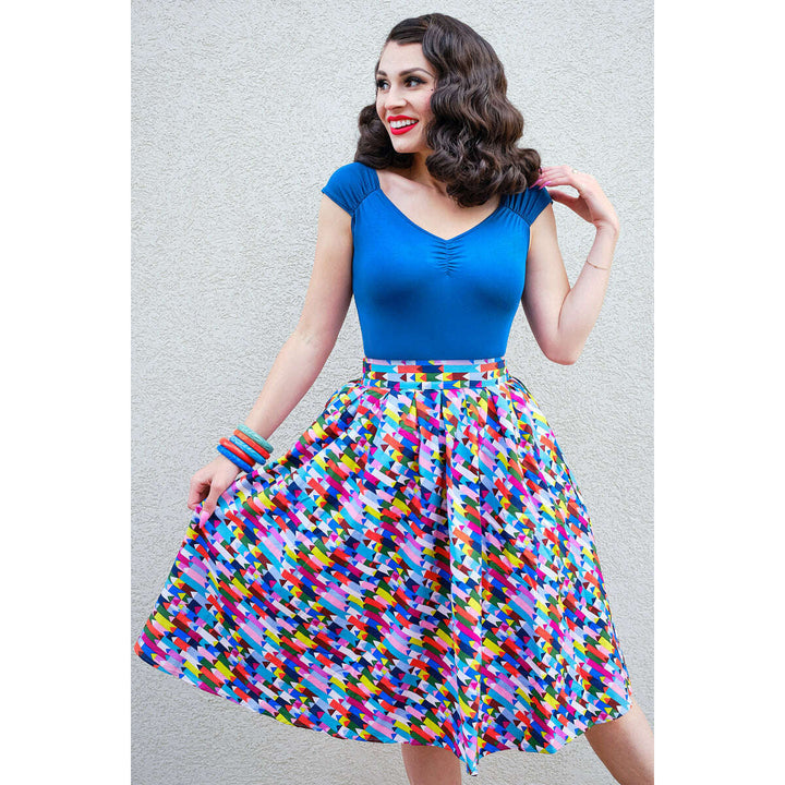 Isabel Top in Peacock Blue