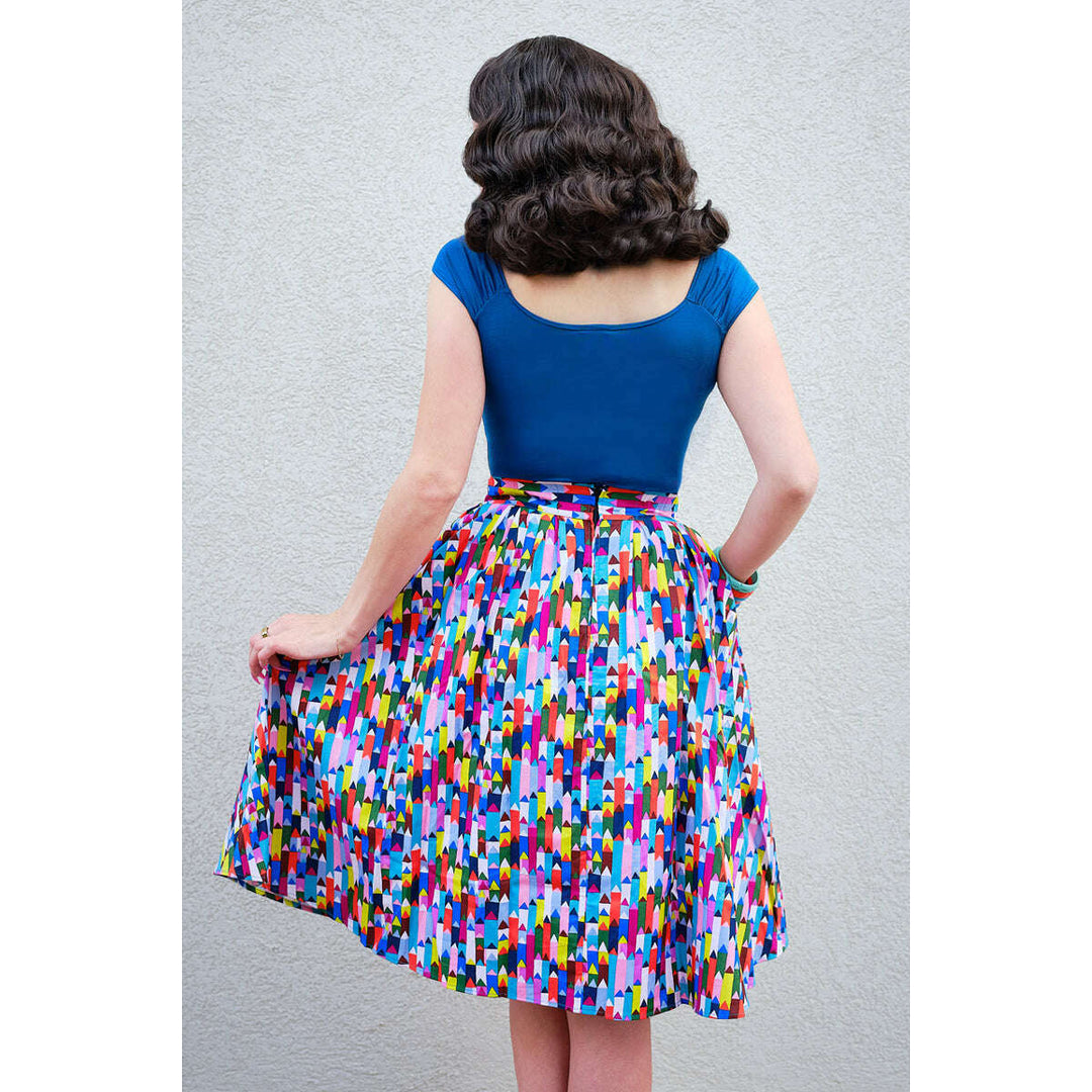 Isabel Top in Peacock Blue