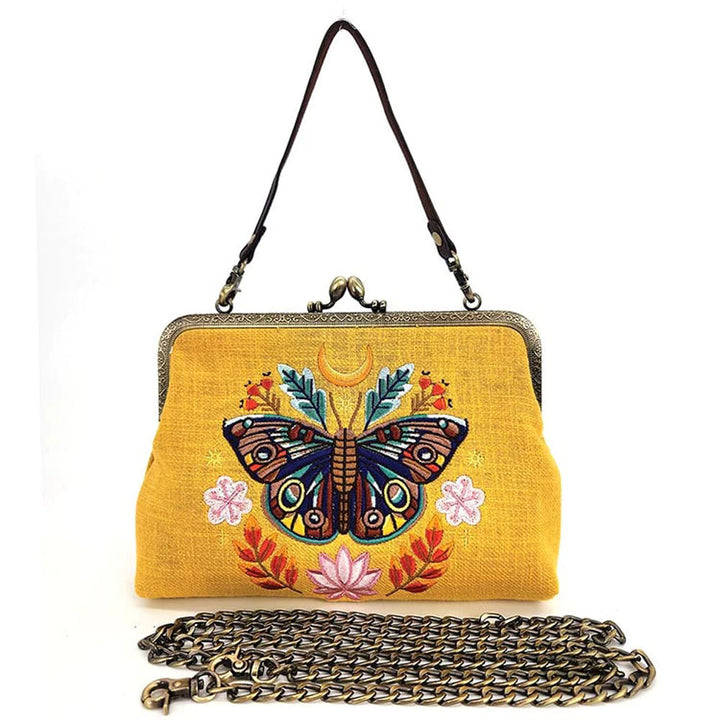 Moon Moth Vintage-Inspired Kisslock Handbag