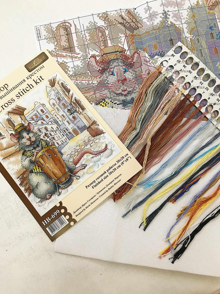 Italian Streets SNV-699 Counted Cross Stitch Kit