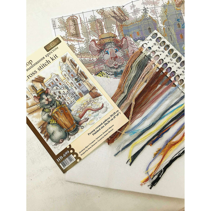 Italian Streets SNV-699 Counted Cross Stitch Kit