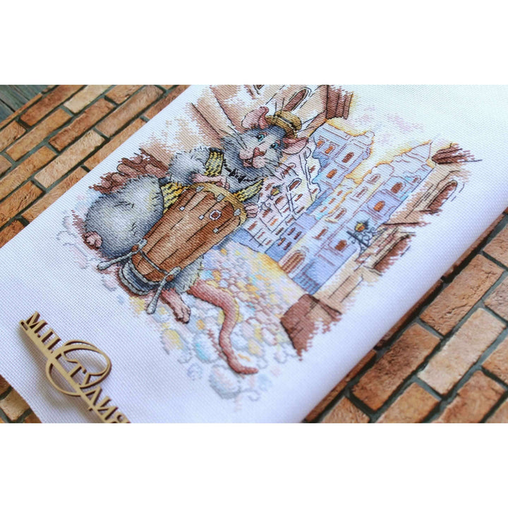 Italian Streets SNV-699 Counted Cross Stitch Kit