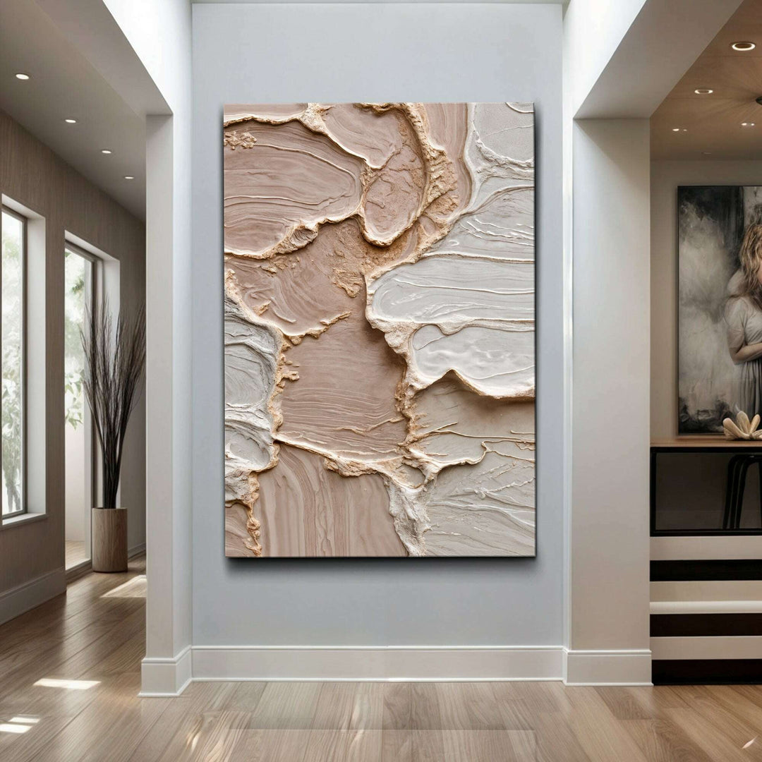 Ivory Minimalist Abstract Wall Art