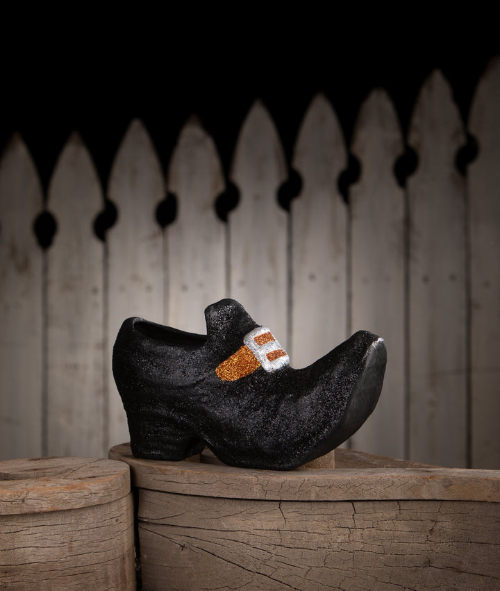 Old Witch's Shoe Paper Mache by Bethany Lowe Designs, halloween decor