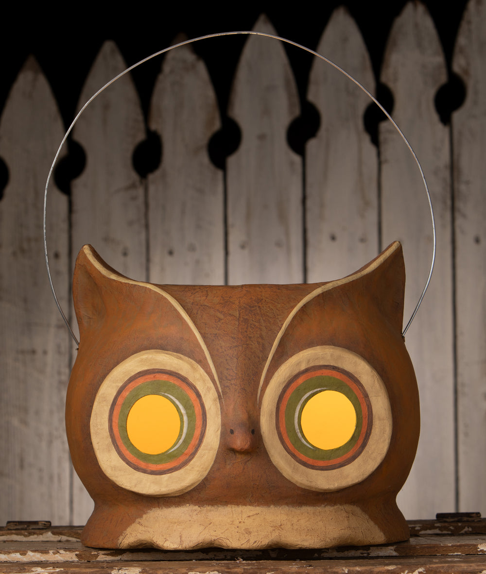 Hootin Owl Bucket by Bethany Lowe Designs, image 2