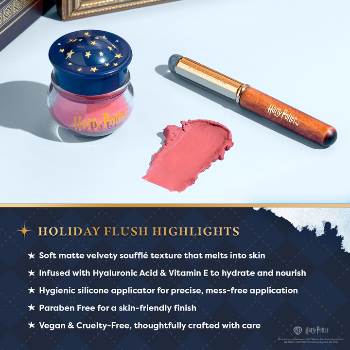 Harry Potter Holiday | Yule Ball Blush Lip & Cheek Blurring Pot & Silicone Applicator