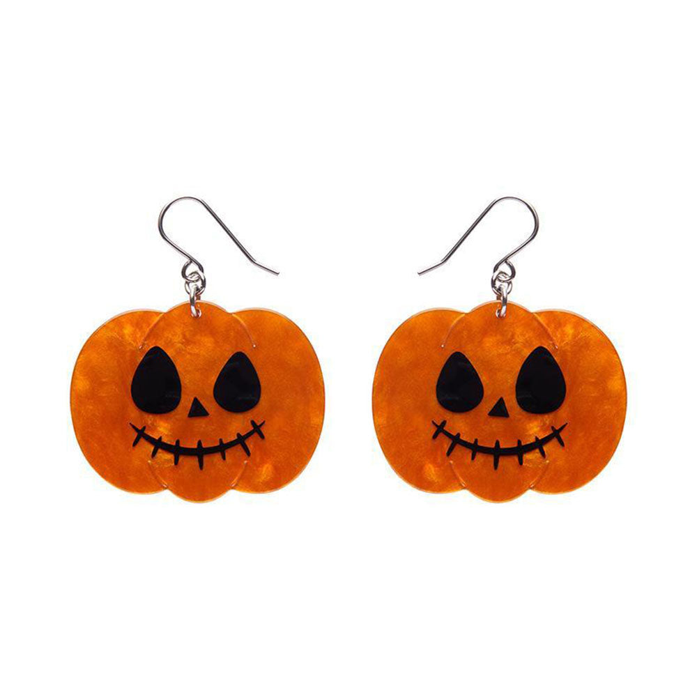 Jack O Lantern Drop Earrings - Orange (3 Pack) by Erstwilder image