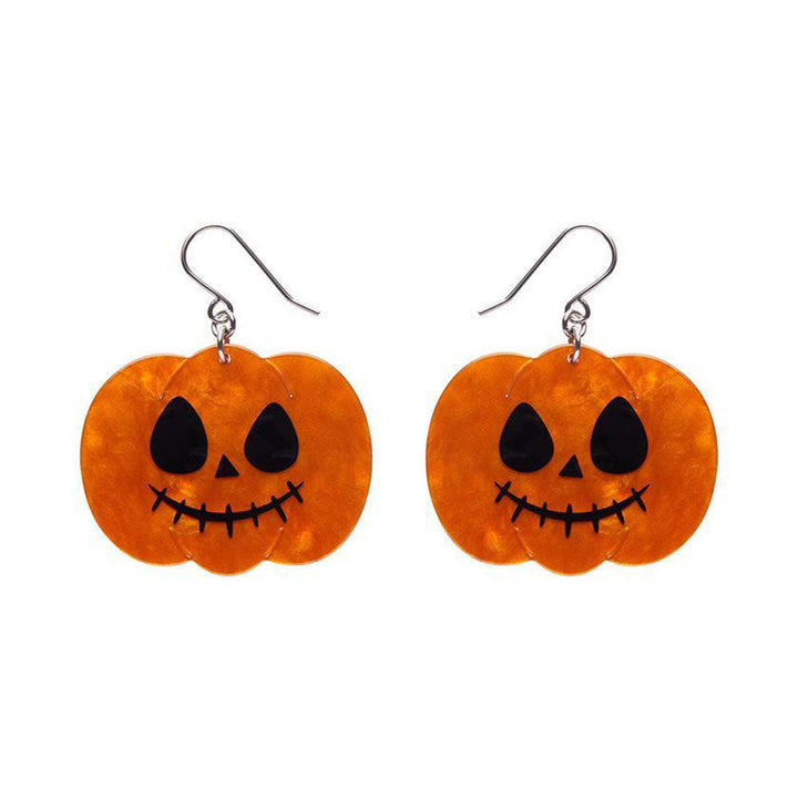 Jack O Lantern Drop Earrings - Orange (3 Pack) by Erstwilder image